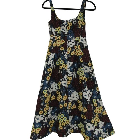 Maeve x Anthropologie Marigold Floral Jacquard Midi Dress – Cottagecore Chic - Picture 6 of 16